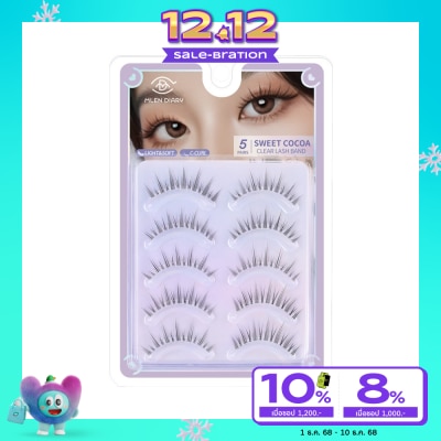 Mlen Diary Mlen Diary Strips Lashes Series Eyelashes 5Pairs Sweet Cocoa