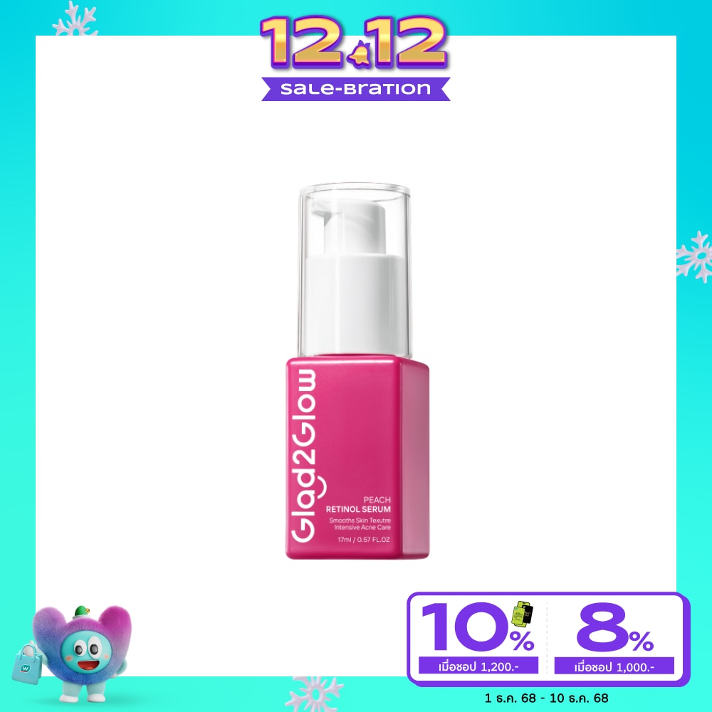 Glad2Glow Serum Peach Retinol 17 Ml.