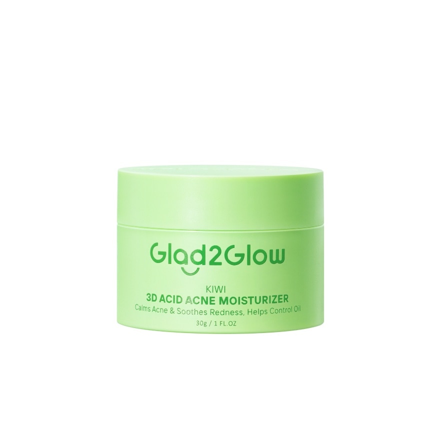 Glad2Glow แกลดทูโกลว์ มอยซ์เจอร์ไรเซอร์ กีวี 3ดี เอซิด แอคเน่ 30 กรัม