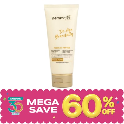 Dermaction Plus by Watsons - เดอ เอจ เกรซฟูลลี่ เฟเชียล โฟม 100มล. image