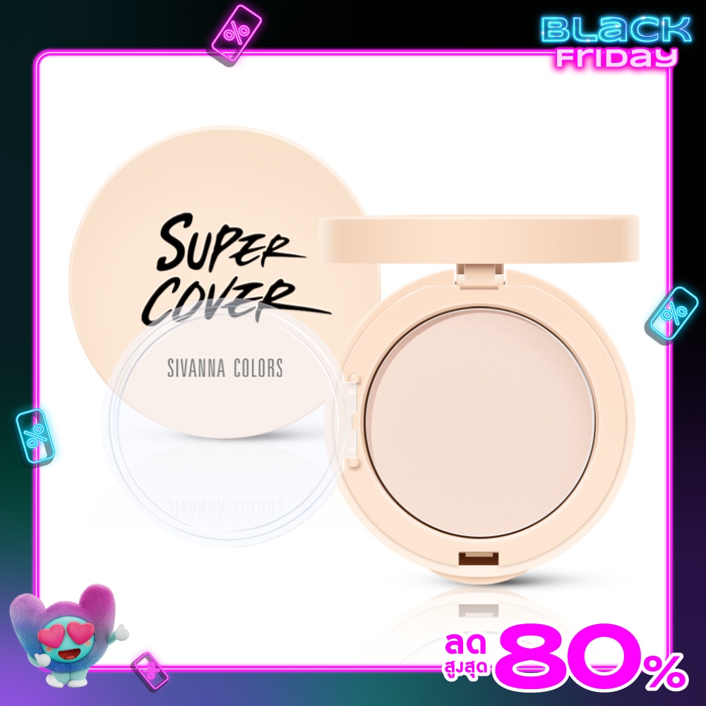 Sivanna Colors Super Cover Long Stay Foundation Powder SPF30 PA+++ 10g. 02 Natural Be