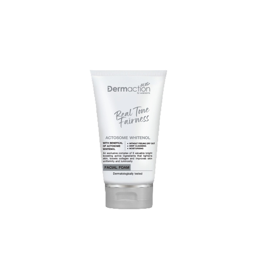 Dermaction Plus By Watsons Real Tone Fairness Facial Foam 30 ml.