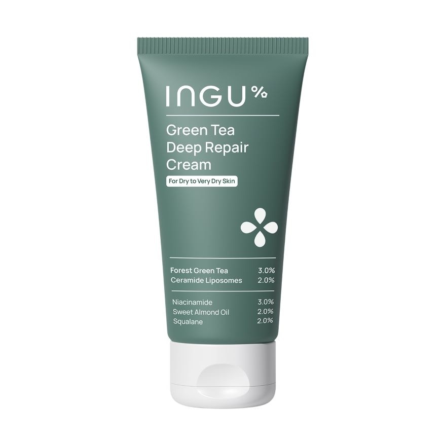 INGU Green Tea Deep Repair Cream 50 ml. For Dry to Very Dry Skin