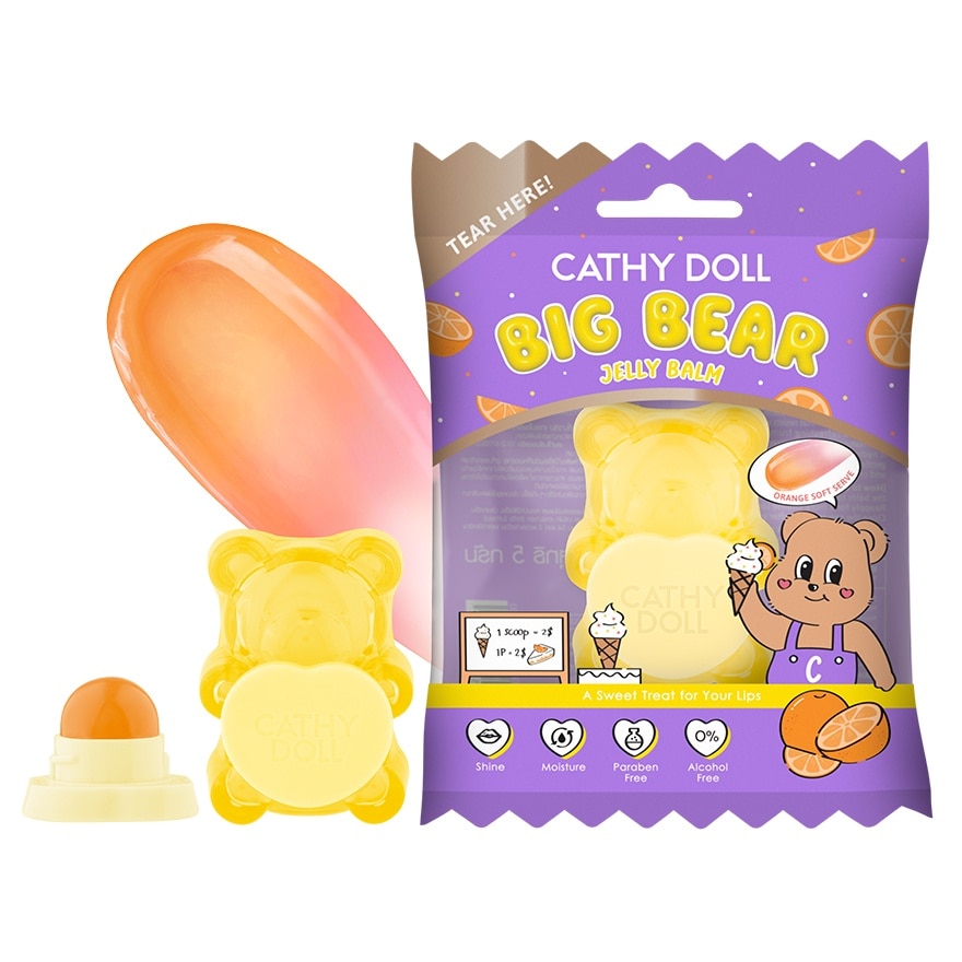 Cathy Doll Big Bear Jelly Balm 5g. Orange Soft Serve