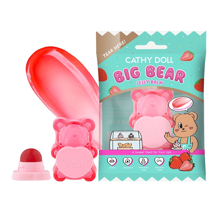 Cathy Doll Big Bear Jelly Balm 5g. Strawberry Shortcake