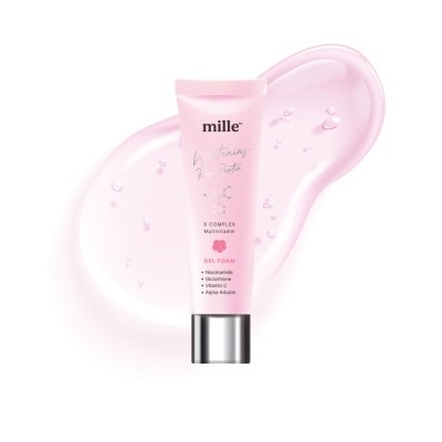 Mille Mille Whitening Rose Peptide 9 Complex Gel Foam 30g.