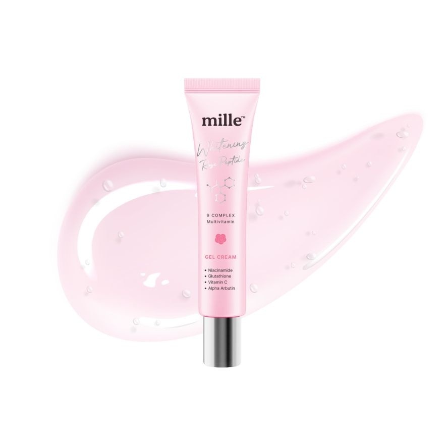 Mille Whitening Rose Peptide 9 Complex Gel Cream 25g.