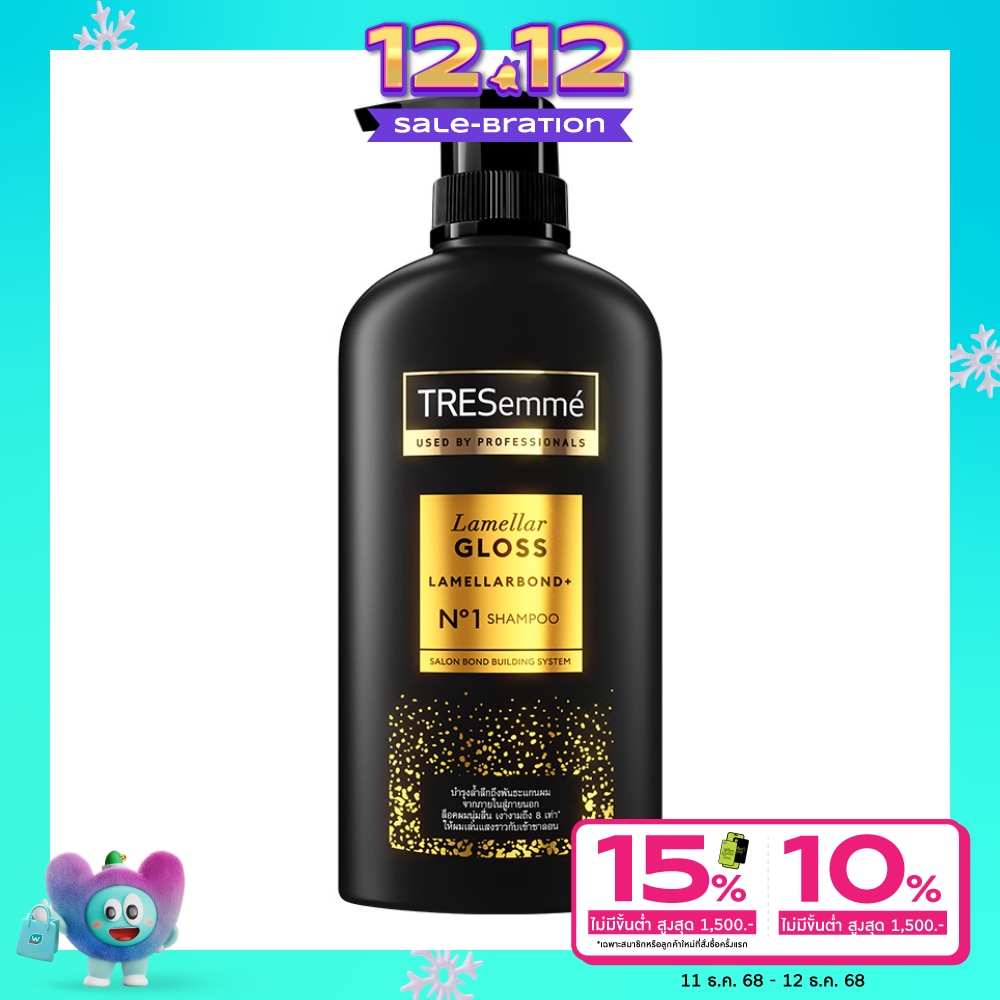 Tresemme เทรซาเม่ แชมพู ลาเมลลาร์ กลอส ลาเมลลาร์บอนด์ พลัส เบอร์1 380 มล.