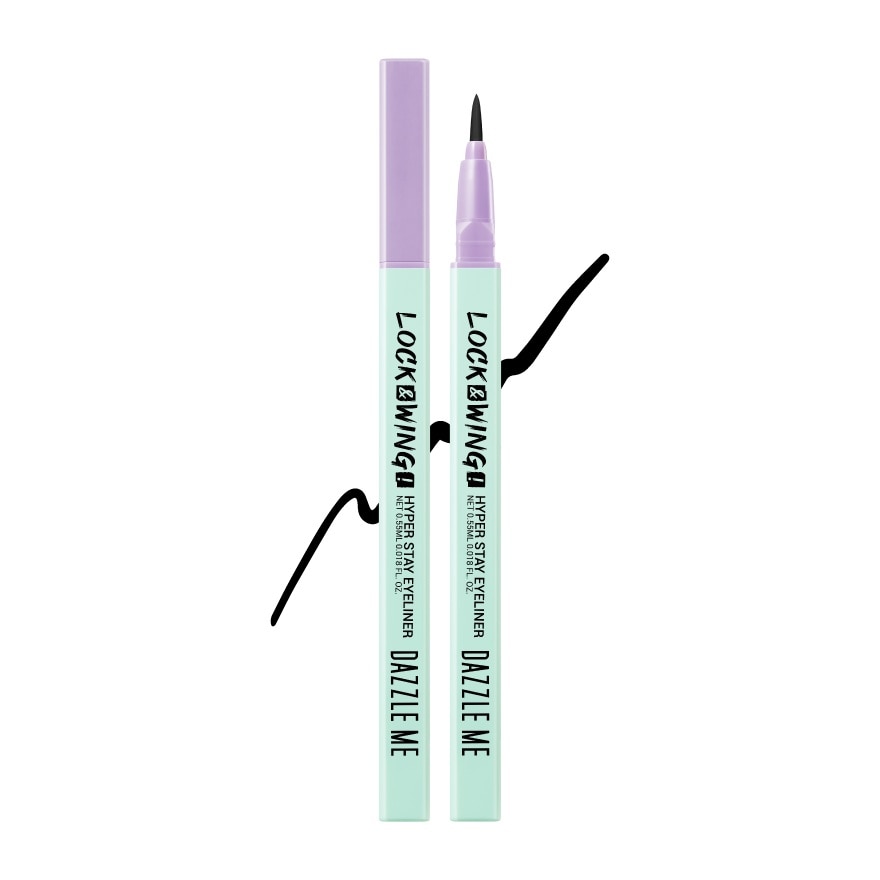 Dazzle Me Dazzle Me Lock  Wing Hyper Stay Eyeliner 0.5g. Black