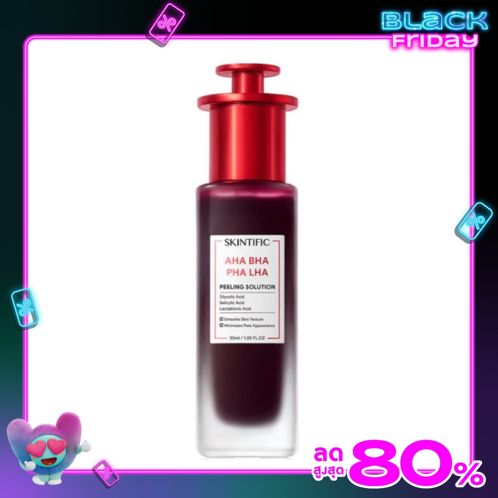 Skintific AHA BHA PHA LHA Peeling Solution 30 ml.