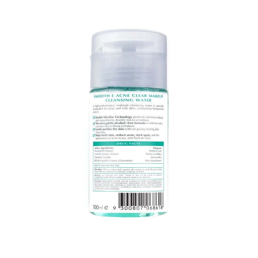 Smooth-E Acne Clear Makeup Cleansing Water 100 ml.