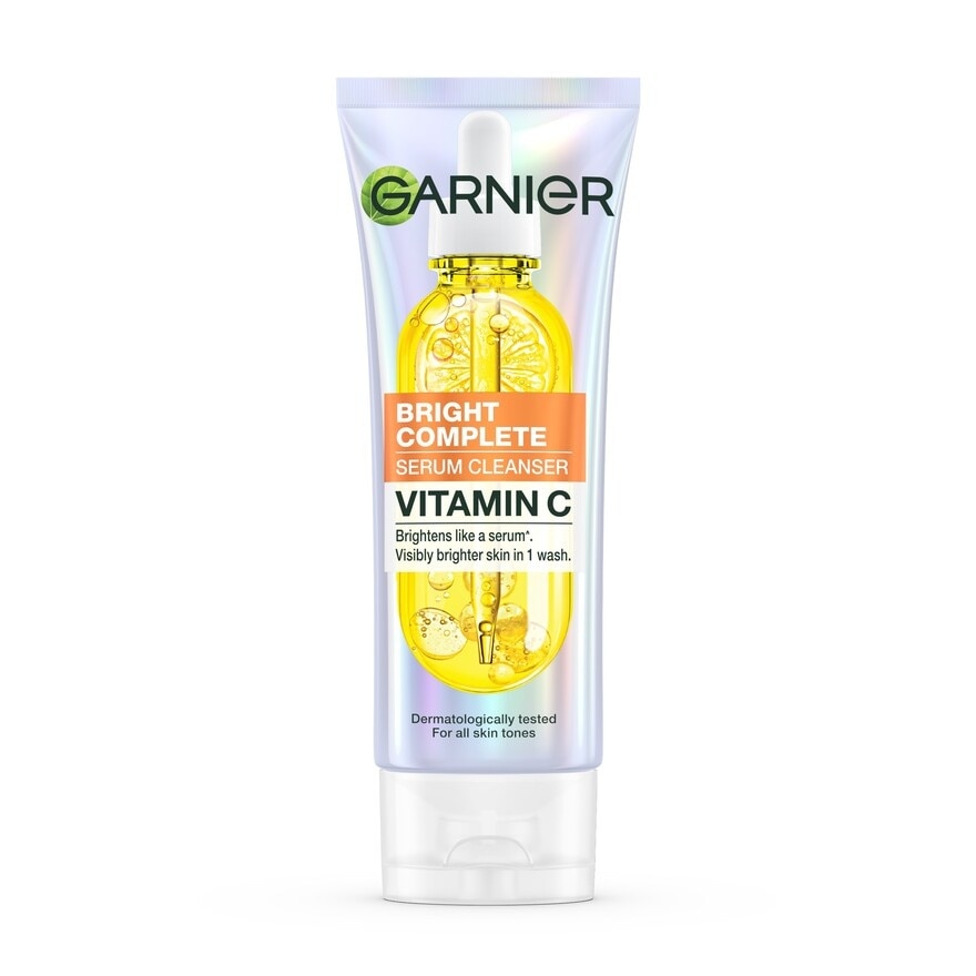 Garnier การ์นิเย่ ไบรท์ คอมพลีท เซรั่ม คลีนเซอร์ วิตามินซี 100 มล.