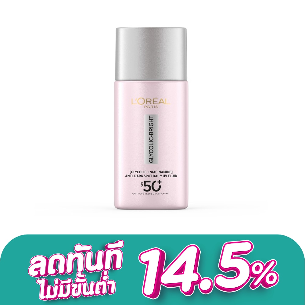 L'Oreal Paris UV Fluid Glycolic-Bright Anti-Dark Spot Daily SPF 50+ 50 Ml.
