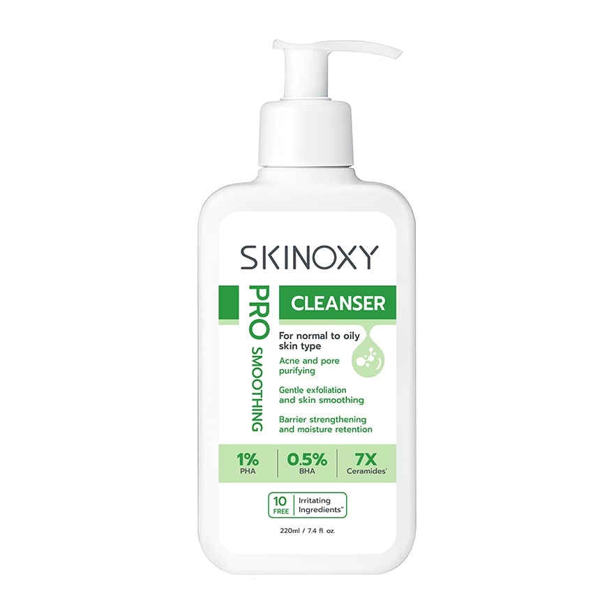 Skinoxy Skinoxy Cleanser Pro Smoothing 220 Ml. ทำความสะอาดผิวหน้า ผลัดเซลล์ผิว