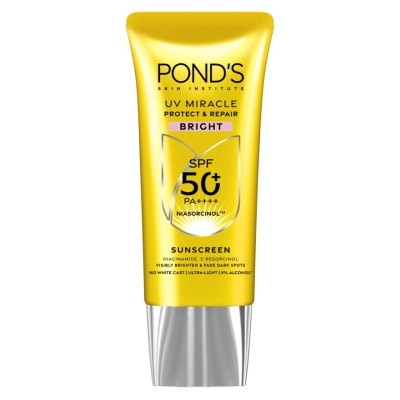 Pond's พอนด์ส ยูวี มิราเคิล โพรเทค แอนด์ รีแพร์ ไบรท์ เอสพีเอฟ 50+ พีเอ++++ 30 กรัม