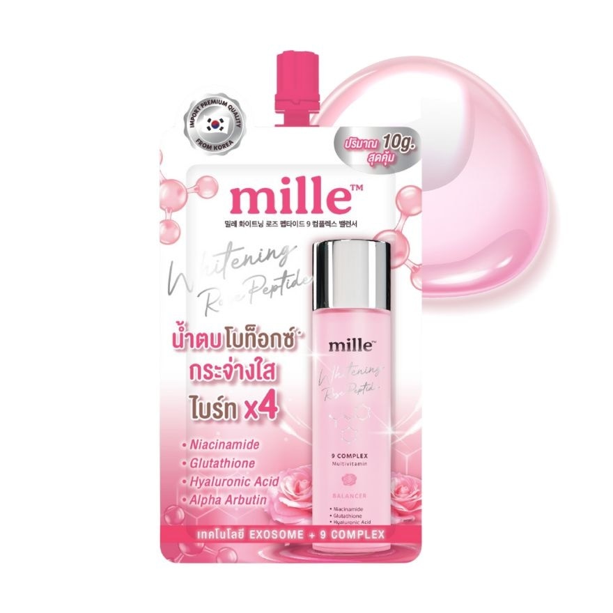 Mille Whitening Rose Peptide 9 Complex Balancer 10g.