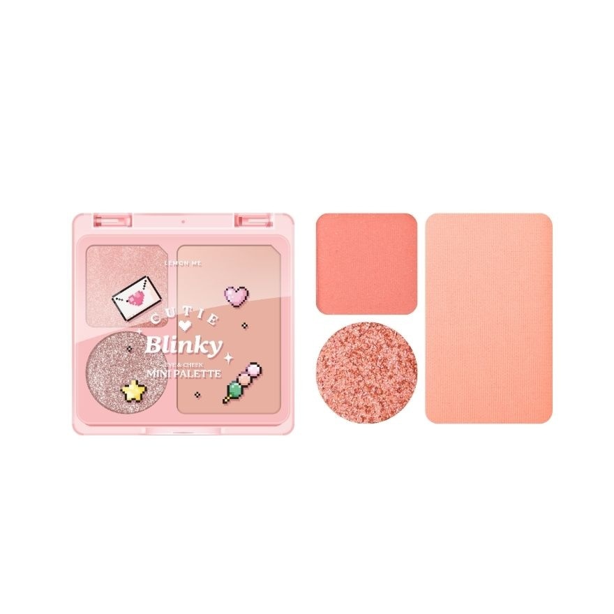 Lemon Me Cutie Blinky Eye  Cheek Mini Palette 4g. 01 Pink Angel