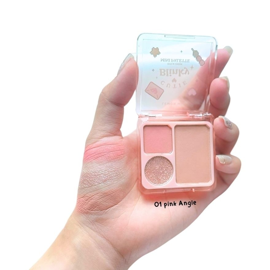 Lemon Me Cutie Blinky Eye  Cheek Mini Palette 4g. 01 Pink Angel