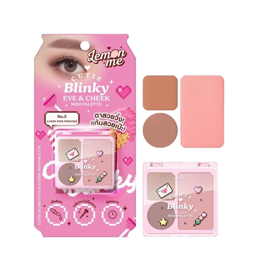 Lemon Me Cutie Blinky Eye  Cheek Mini Palette 4g. 05 Candy Pink Princess