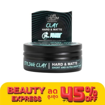 Hair System by Watsons แฮร์ ซิสเตม บาย วัตสัน สไตลิ่ง เคลย์ ฮาร์ด แอนด์ แมท 70มล.