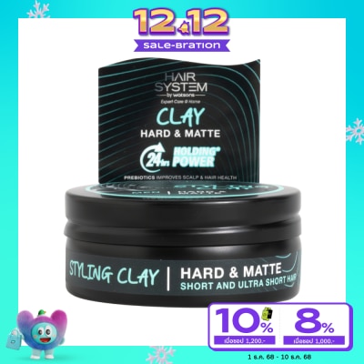 Hair System by Watsons Hair System By Watsons Styling Clay Hard  Matte 70ml.