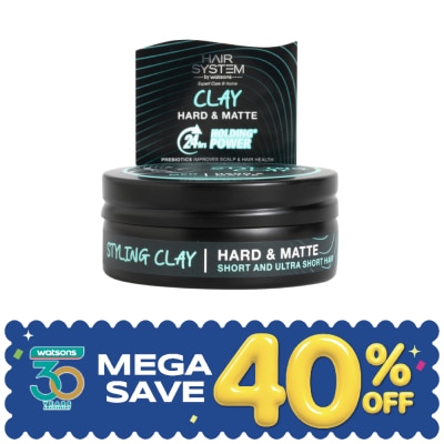 Hair System by Watsons - Hair System By Watsons Styling Clay Hard Matte 70ml. image