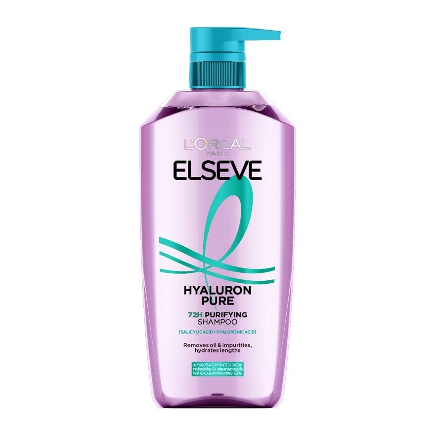 L'Oreal Paris Elseve Shampoo Hyaluron Pure 72H Purifying 400 Ml.