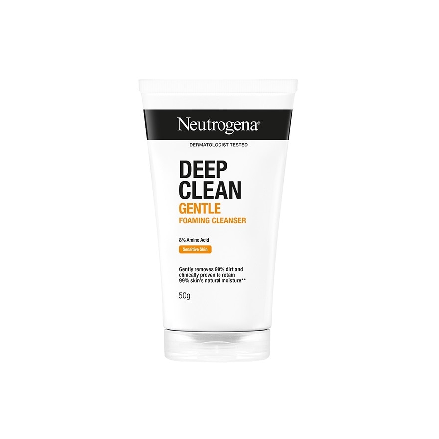 Neutrogena นูโทรจีนา ดีพ คลีน เจนเทิล โฟมมิ่ง คลีนเซอร์ 50 กรัม