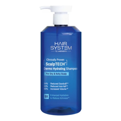 Hair System by Watsons Hair System By Watsons Scalptech Dermo Hydrating Shampoo 500ml