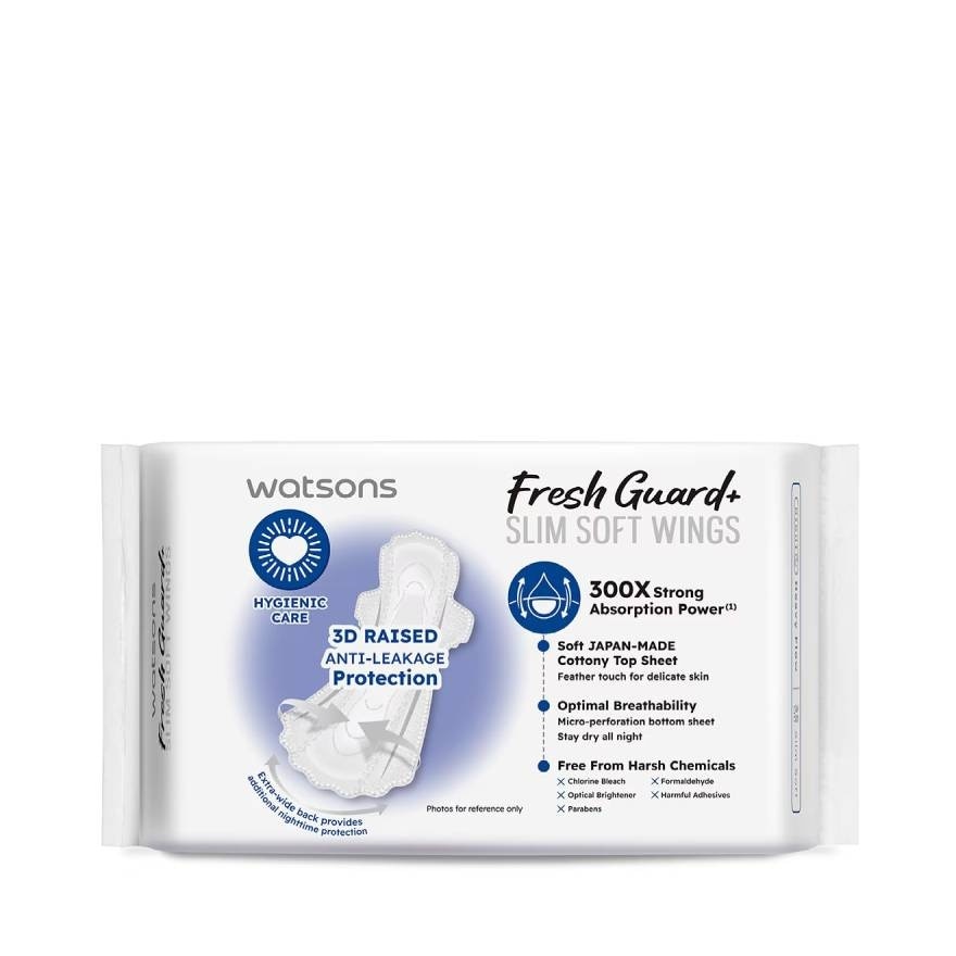 Watsons Fresh Guard+ Slim Soft Wings 35cm 8pcs.