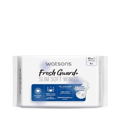 Watsons Watsons Fresh Guard+ Slim Soft Wings 35cm 8pcs.