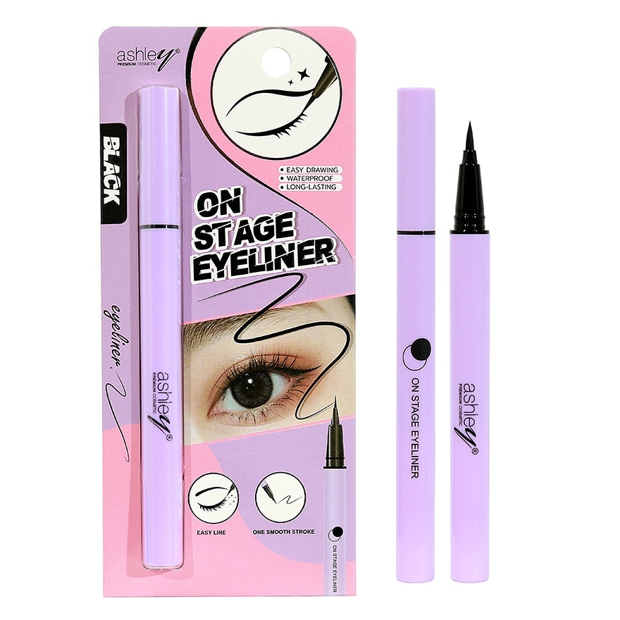 Ashley Ashley On Stage Eyeliner 0.6g Black