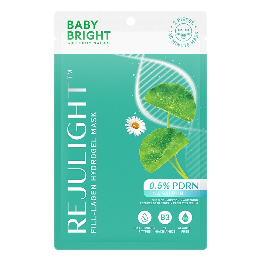 Baby Bright เบบี้ไบร์ท ไฮโดรเจล มาสก์ รีจูไลท์ ฟิล ลาเจน 1 แผ่น