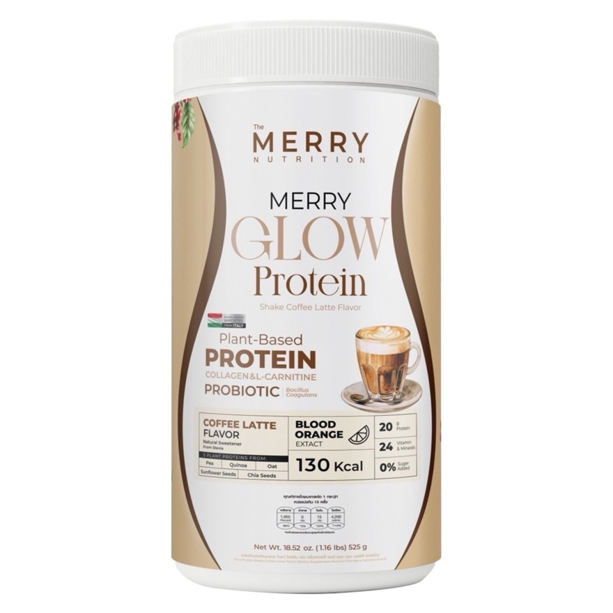The Merry Glow Protein Coffee Latte 525 g.