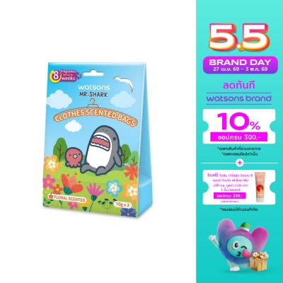 Watsons - Watsons Clothes Scented Bags - Floral Scented 10g x 3bags (Mr. Shark)
