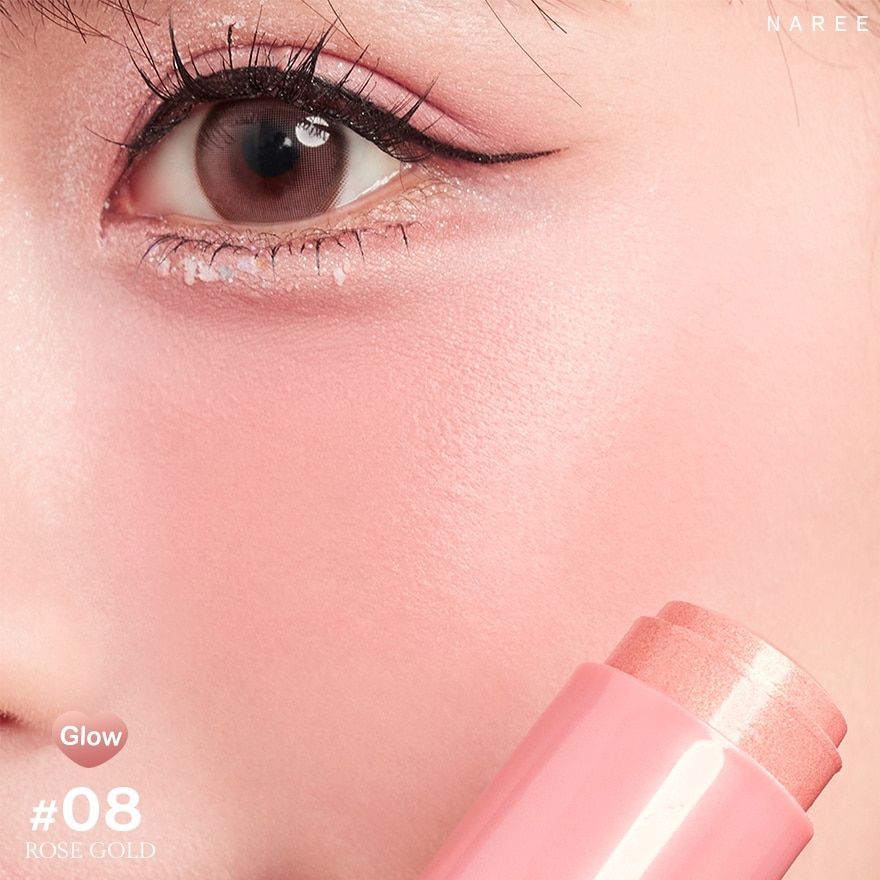 NAREE FANTASTIC BLUSH STICK GLOW NO.08 ROSE GOLD