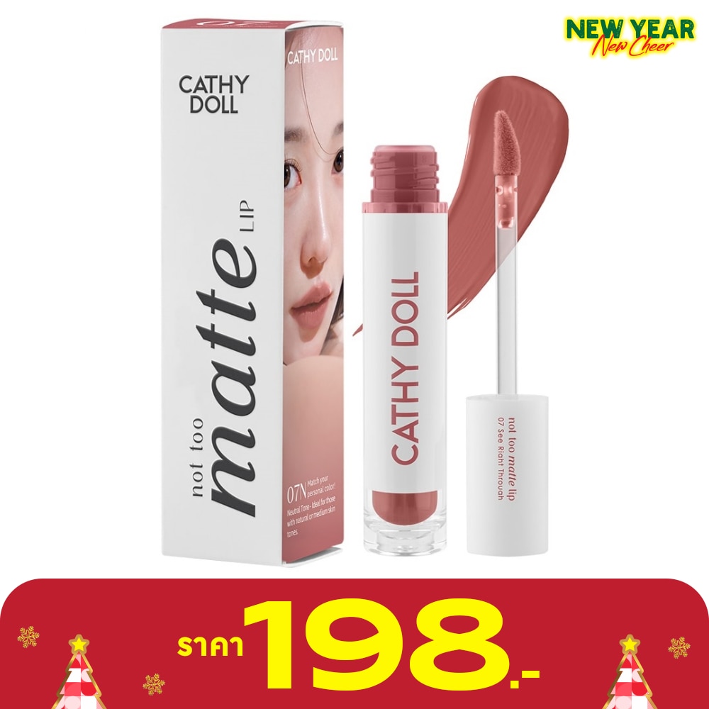 Cathy Doll Not Too Matte Lip 2.9g. 07 See Right Through