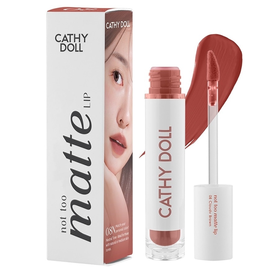 Cathy Doll Not Too Matte Lip 2.9g. 08 Cloudy Brown