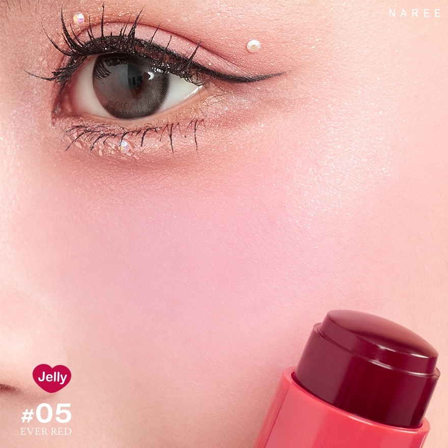 Naree Fantastic Blush Stick Jelly 9g. 05 Ever Red