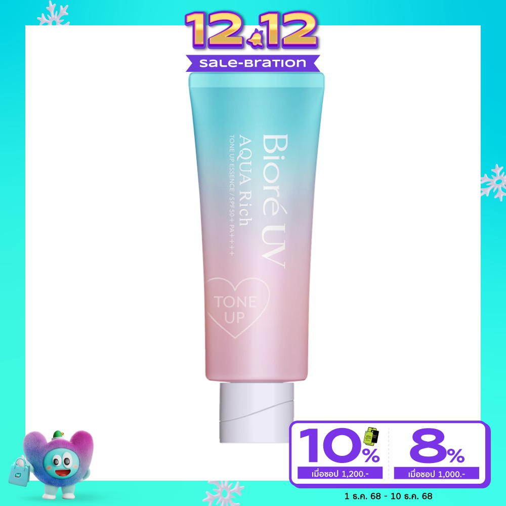 Biore บิโอเร ยูวี อะควา ริช โทน อัพ เอสเซ้นส์ เอสพีเอฟ50+ พีเอ++++ 70 กรัม