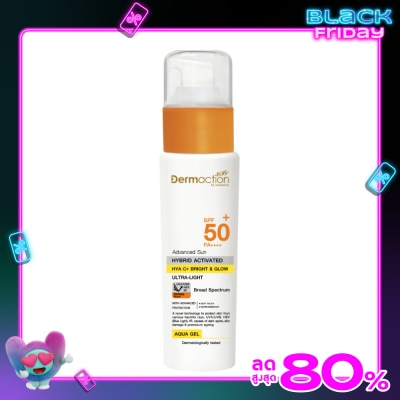 Dermaction Plus by Watsons Advanced SunHybrid Activated Hya C+ BrightGlow Aqua Gel Sp