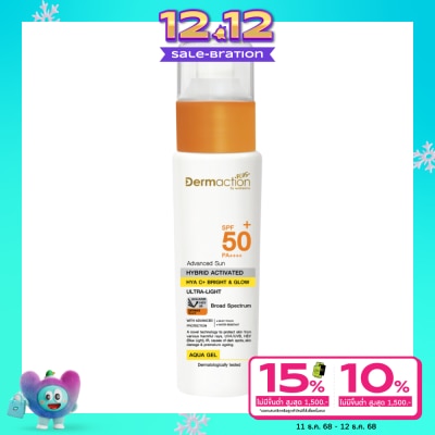 Dermaction Plus by Watsons Advanced SunHybrid Activated Hya C+ BrightGlow Aqua Gel Sp
