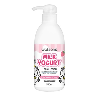 Watsons Watsons Milk Yogurt Body Lotion Strawberry Extract 530ml.(Usagyuuuun)