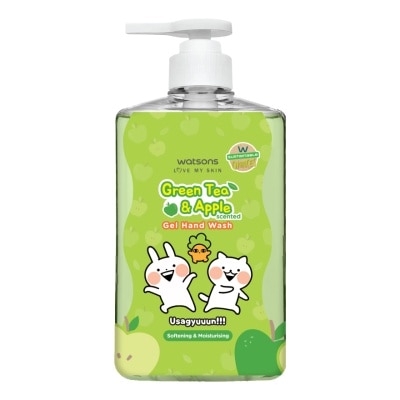 Watsons Watsons Love My Skin Green Tea  Apple Scented Gel Hand Wash 500ml. (Usagyuuuun)