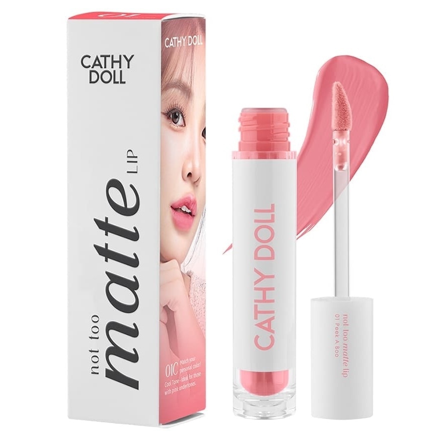 Cathy Doll Not Too Matte Lip 2.9g. 01 Peek A Boo