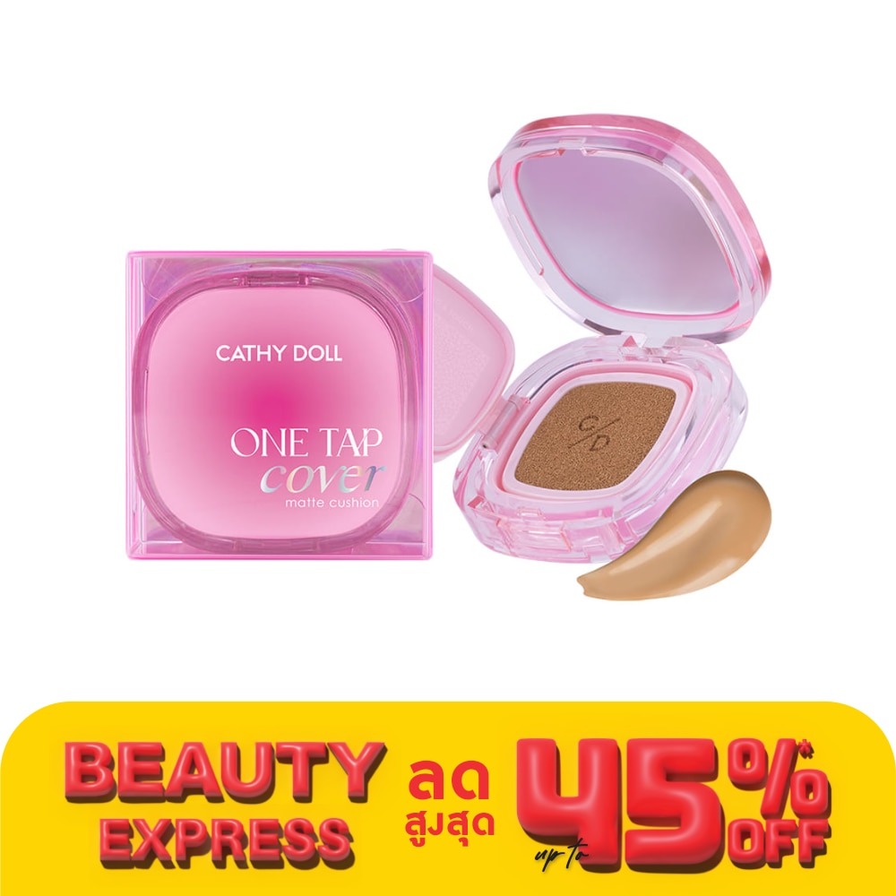 Cathy Doll One Tap Cover Matte Cushion SPF50+ PA++++ 12g. 04 Honey Beige
