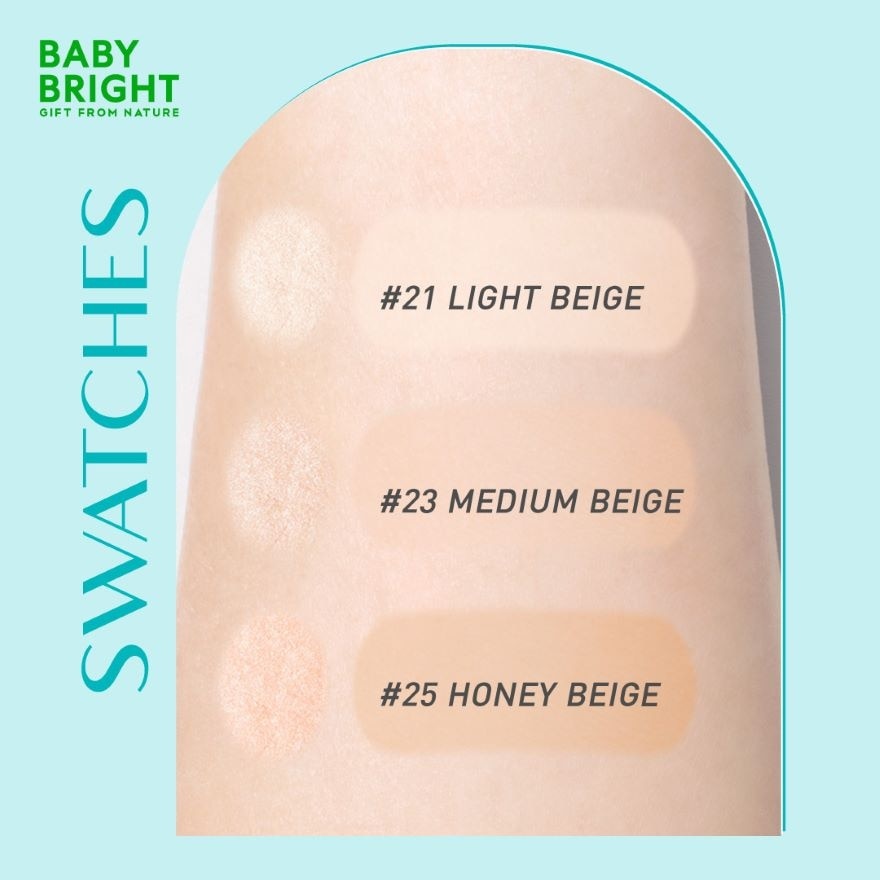 เบบี้ไบร์ท รีจูไลท์ ไบร์ท แอนด์ โกลว์ พาวเดอร์ แพ็ค SPF50+ PA++++ 9.5ก.+1.5ก. 23 มีเด