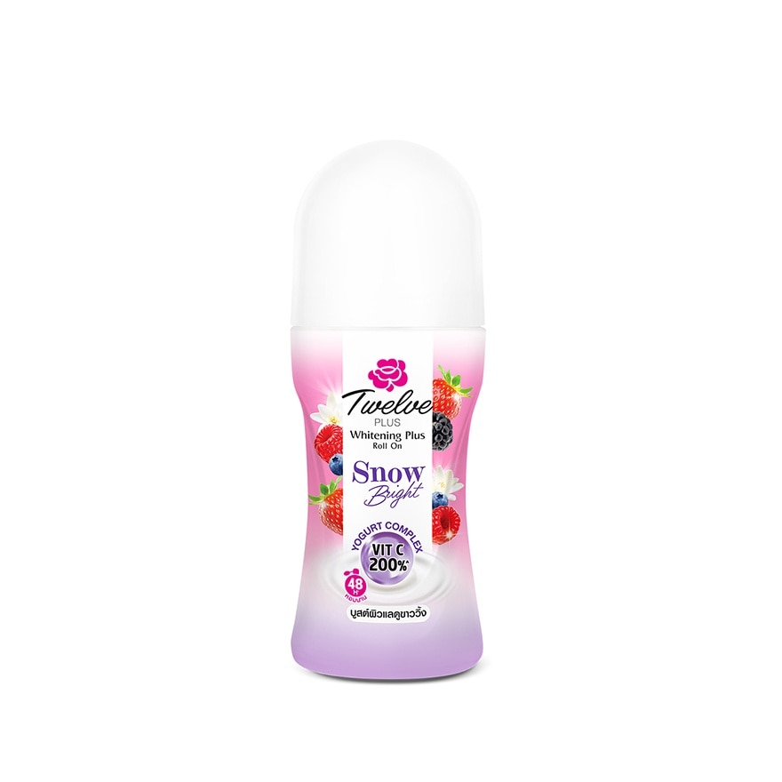 Twelve Plus Twelve Plus Roll On Whitening Plus Snow Bright Berry 40 Ml.