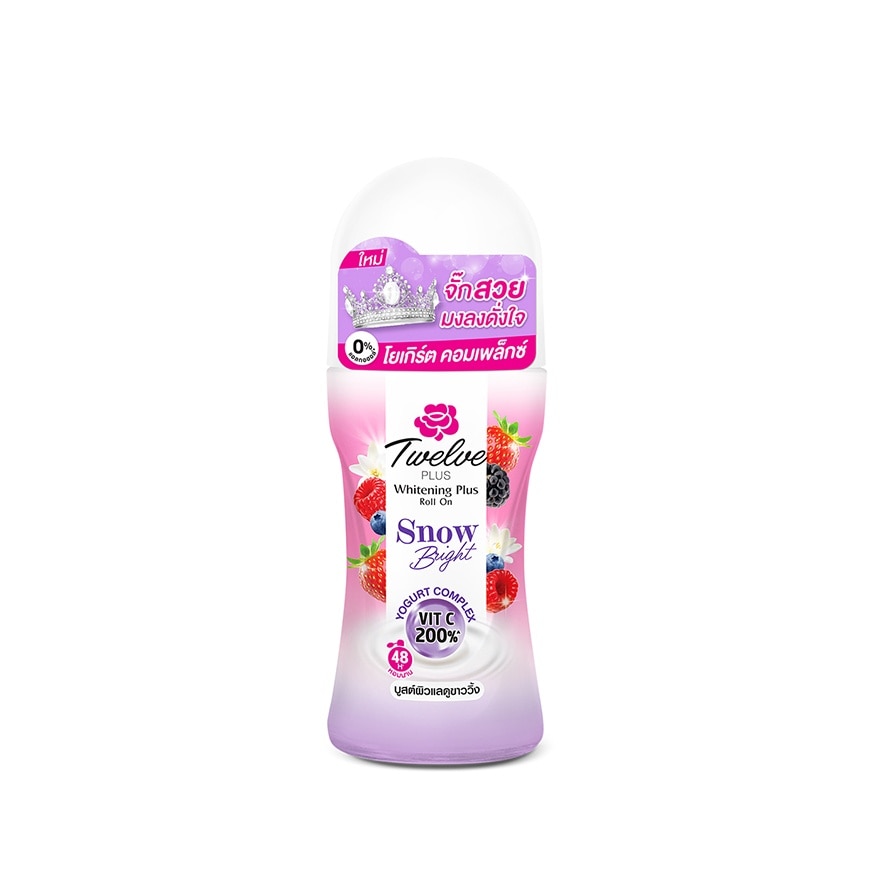 Twelve Plus Roll On Whitening Plus Snow Bright Berry 40 Ml.