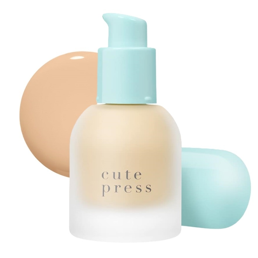 คิวท์เพรส ฟาวเดชั่น ไฮบริด SPF50 PA++++ 30มล. P30 คูล แฟร์